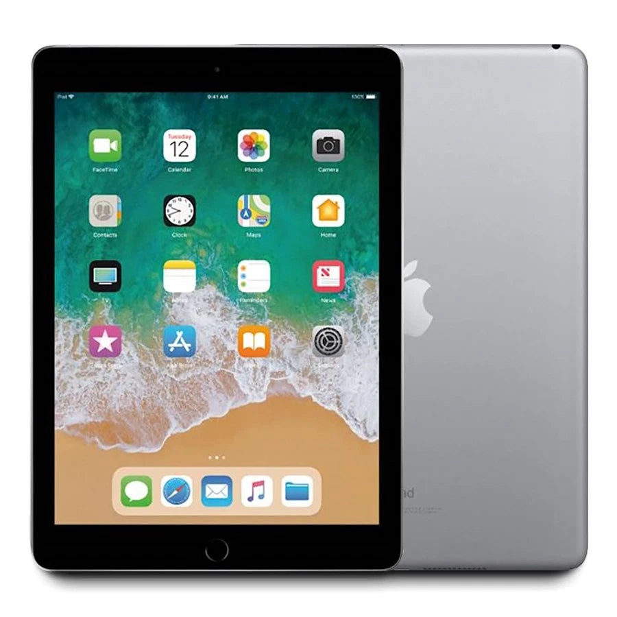 Apple iPad 6th Gen, 9.7" Display, 32GB, Space Gray (Wifi) Refurbished